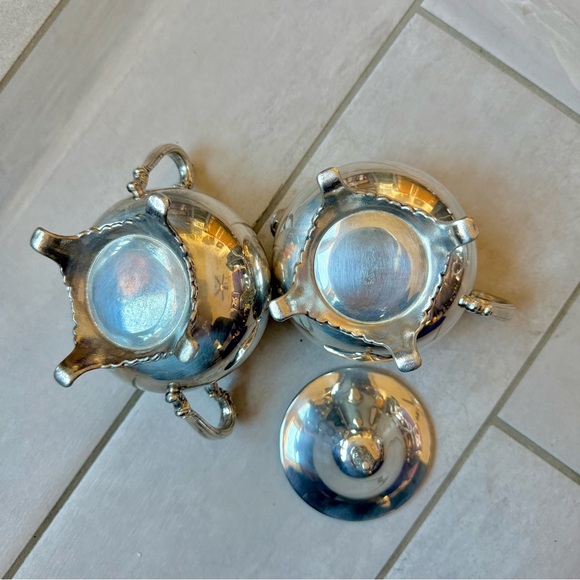 Silver plated tea set 4 pieces Vintage Oneida - Picture 11 of 16